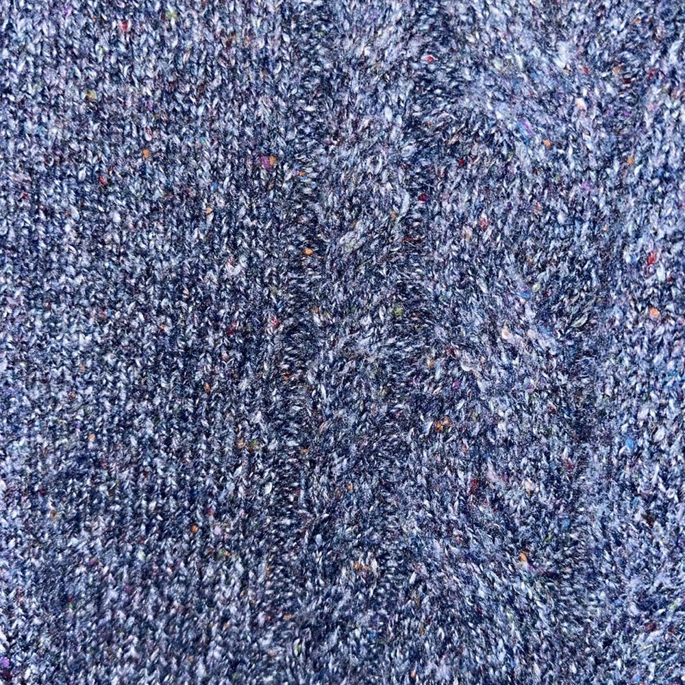 Maurices Blue Speckled Cable Knit Crewneck Sweater Women’s Small Cozy Fall - Picture 5 of 8